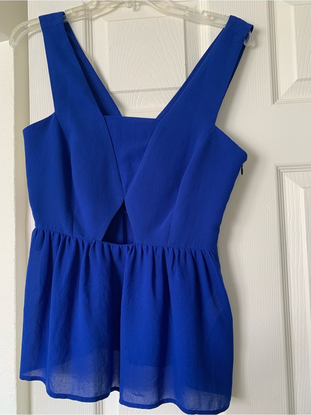 Zara Cobalt Blue Sleeveless Top